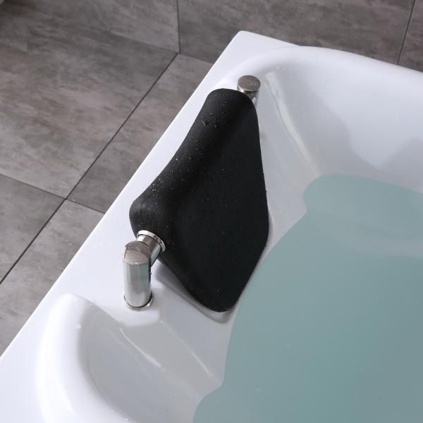 Acrylic Bathtub Faucet with Brass Hardware and Handles End Drain Location Luxury Design