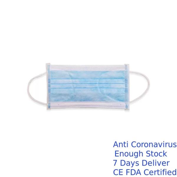 Net Weight 25g Disposable Pollution Mask , Procedure Face Mask OEM / ODM Available