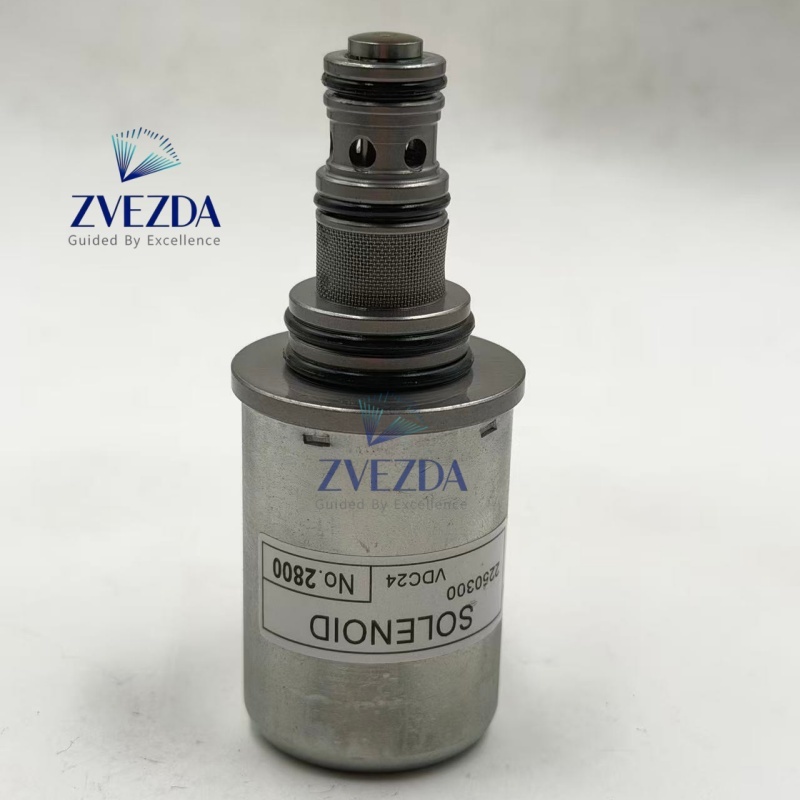 2250300 Hydraulic Flow Adjust Cartridge Solenoid OEM Replacement Spare Parts For Construction Backhoe Loader