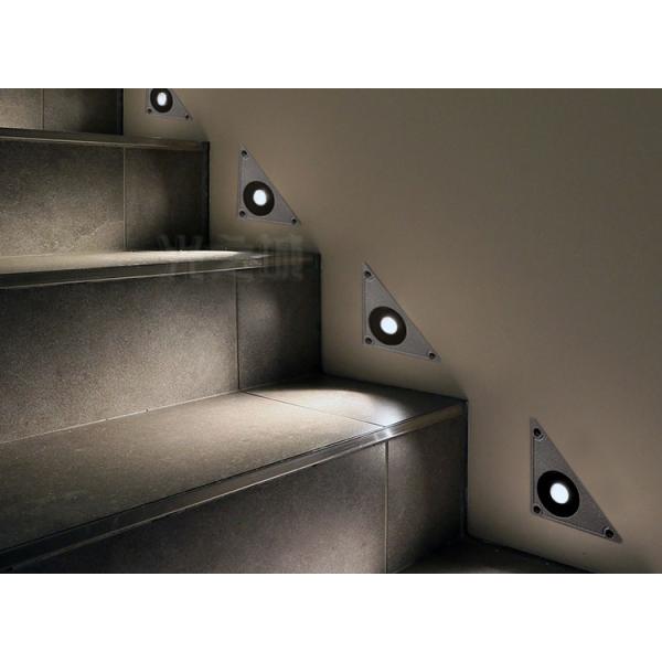 LED Triangle floor light embedded stairs step courtyard corner outdoor waterproof wall foot buried