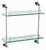 D52924 double towel bar bathroom accessory zinc chrome finish tumbler holder towel bar paper holder soap dish