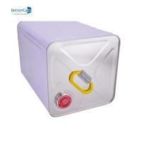 Seau de peinture carré vide en étain métal seau 20L avec couvercle en métal