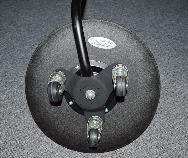 Portable Wheel Automotive Vehicle Inspection Mirror Led Flashlight 30cm Diameter convex