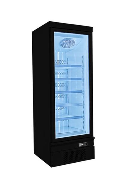 -18~-22 porta de vidro vertical congelador comercial para restaurante iluminação LED