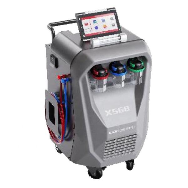 3/8HP Compressor X568 Automóvel Máquina de Recuperação AC Com Função de descarga e Impressora incorporada