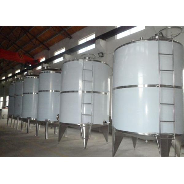 2000L Stainless Steel Mixing Tanks Double Jacketed Wall Buffer Insulation