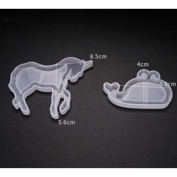 DIY Crystal Dropper Mold, Quicksand Mold, Wooden Horse Windmill Hanging Decoration, Quicksand Pendant, Silicone Mold