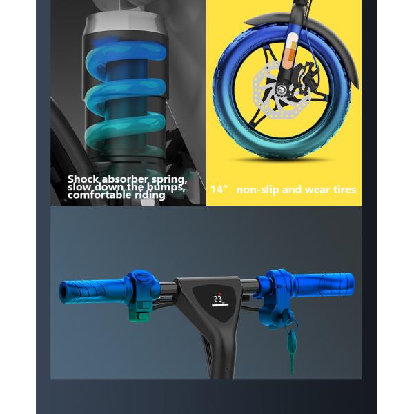 Light Weight Portable Road Electric Bike With Long Range Removable Lithium Battery