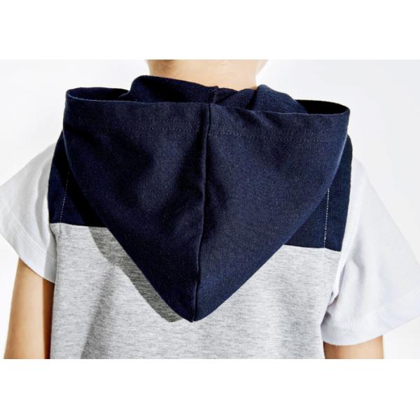 Spring / Fall Kids Boys Clothes Boys Zip Up Hoodies Sleeveless Vest Outfits