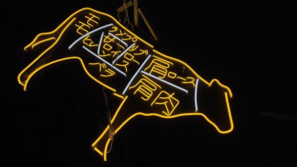 O logotipo feito sob encomenda da iluminação de Japão do sinal de néon do restaurante do supermercado do sinal de néon conduziu a letra de néon