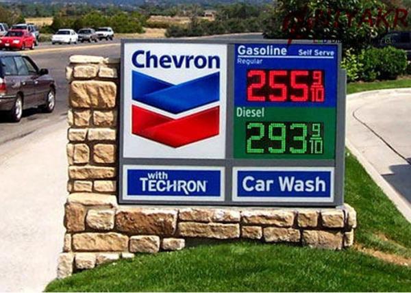 Waterproof LED Gas Price Signs Petrol Station Price Board Outdoor 8 10 12 16 18 20 24