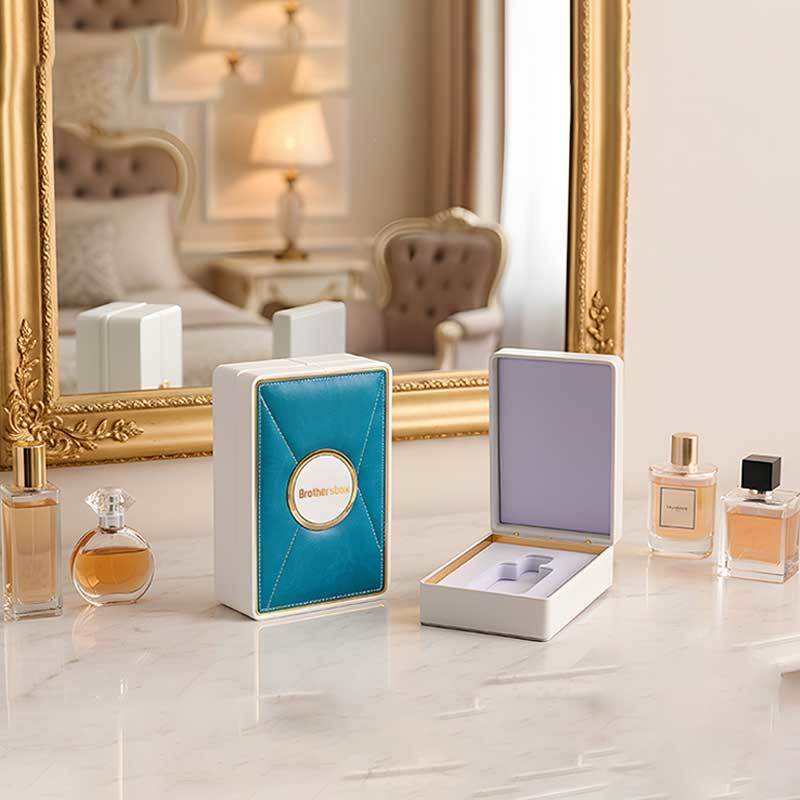 Elegant Portable One Slot Leather Perfume Box