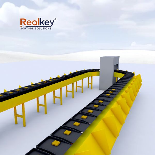 Heavy Duty Long Lifespan Tilt Tray Sorter Reinforced Industrial Frame, 10+ Year Service Life