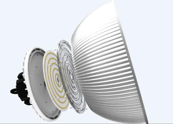 5000K Daylight UFO LED High Bay Light With Emergency 3 Hours ETL DLC