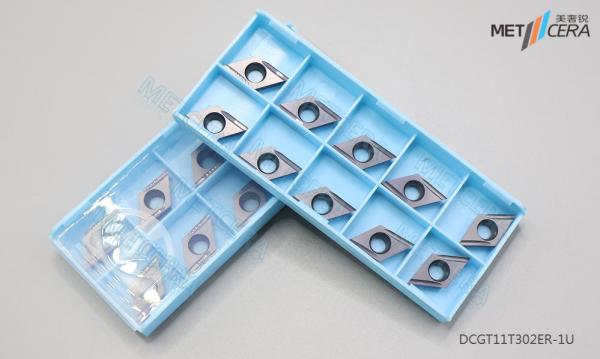 DCGT11T302 CNC Carbide Insert Grounded External Turning Lathe Cutter Tool For Steel Low Feed