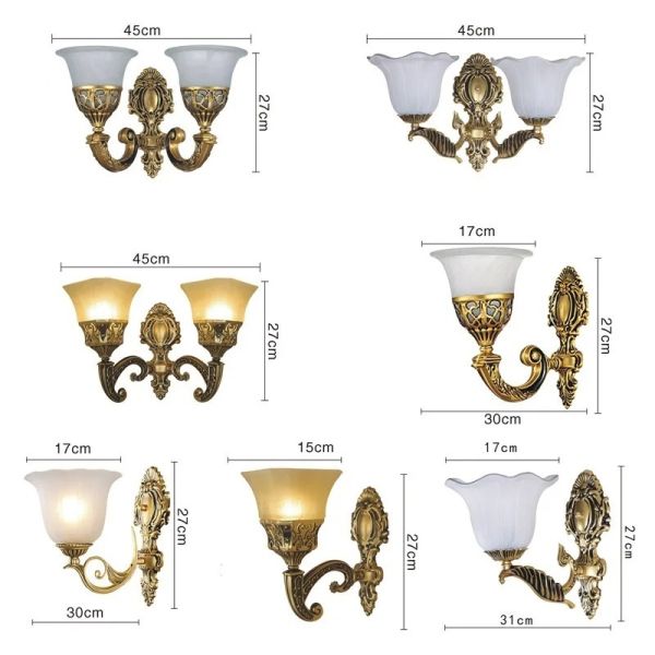 Metal Bar Corridor Lighting Led Retro European glass Wall Lamp(WH-VR-146)