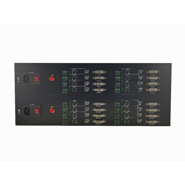 8 channel uncompressed DVI forward video to fiber converter + 8 ch  RS232+ 8 channel audio