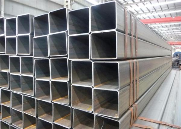tolerância soldada tubo da cor ±5% do preto da tubulação do quadrado do aço carbono de 600*600mm