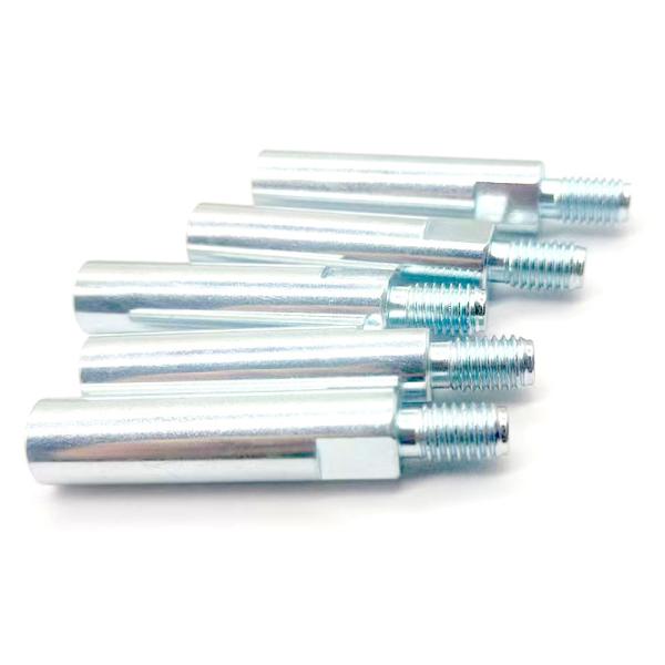 Custom CNC Machined Zinc Plated Carbon Steel Lock Pin With Threaded End