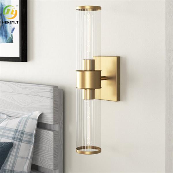 Свет света 2 стены поразительного металла золота стиля стеклянный современный