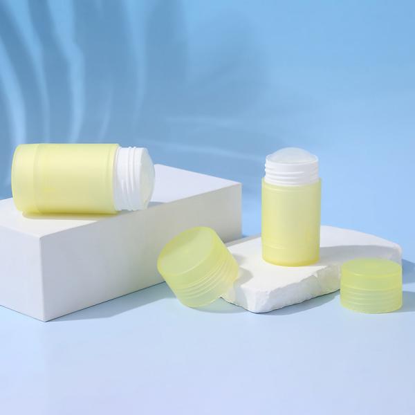 Rotating Design 30g 50g 75g 100g Double PP Shell Fragrance Container Deodorant Stick