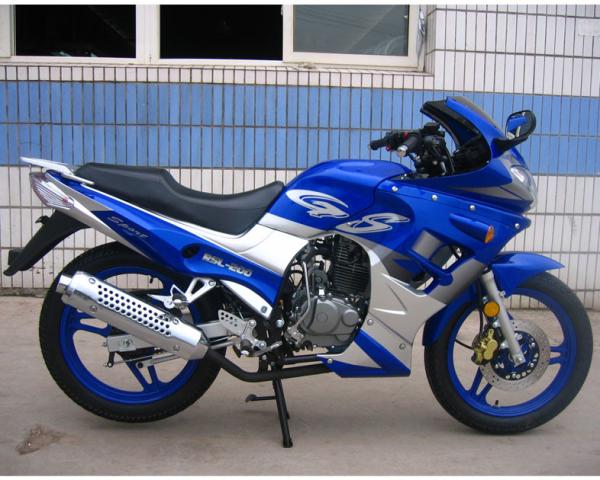 200cc Aluminium Rim Electric Touring Motorcycle With Front Disc Rear Drum Brake