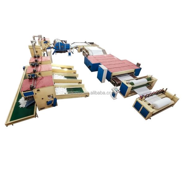 WJM-3 Nonwoven PET Fiber Sintepon Plant Glue Free Wadding Production Line