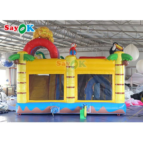 Kids Playground Zoo Forest Animal Inflatable Jumping Slide Bounce Castle Bouncy House