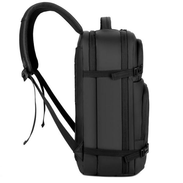 Men 17.3 Inch Water Resistant Laptop Backpack BSCI Black Nylon Laptop Backpack