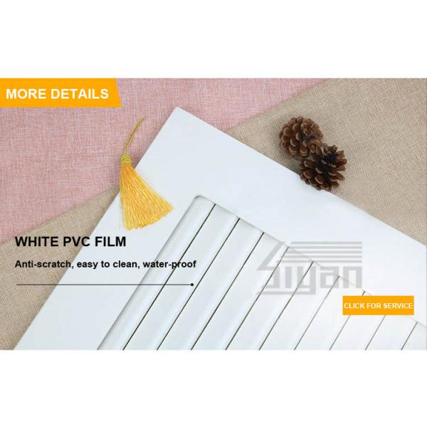 Waterproof Wooden Louvered Doors Exquisite Surface With Oem Odm Service