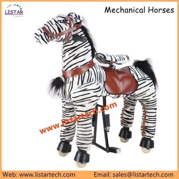 Amusement Park Walking Horse Toy for Kids and Adults, Innovative Riding Zebra in Them Park