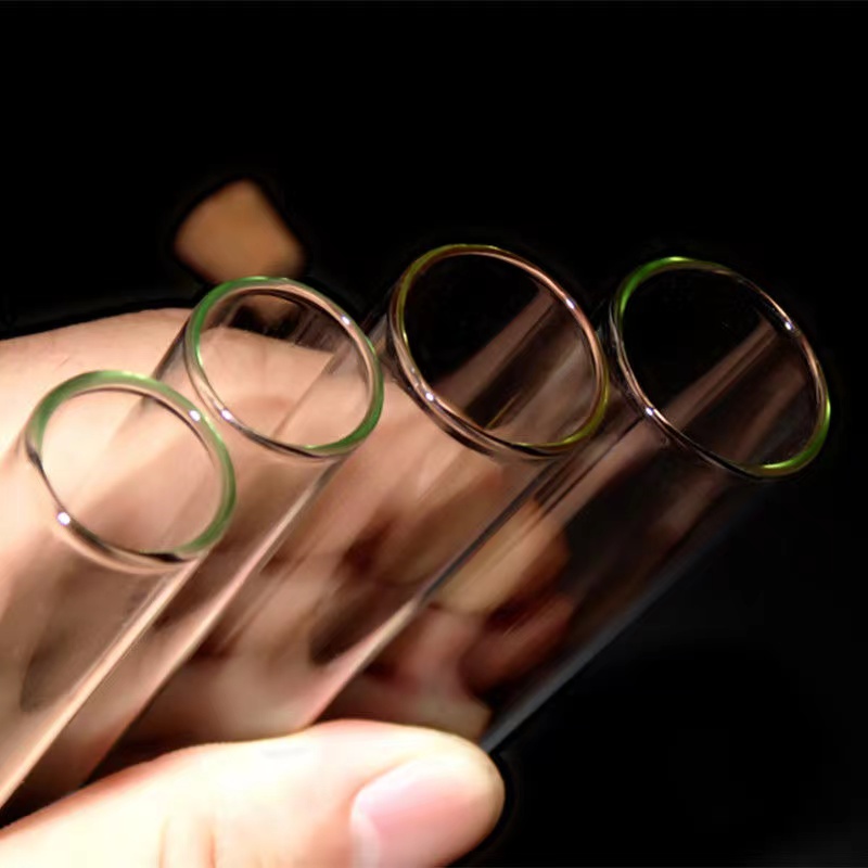 High Quality Clear Custom Glass Tube Container Glass Tube Flat Bottom Glass Test Tube with Cork