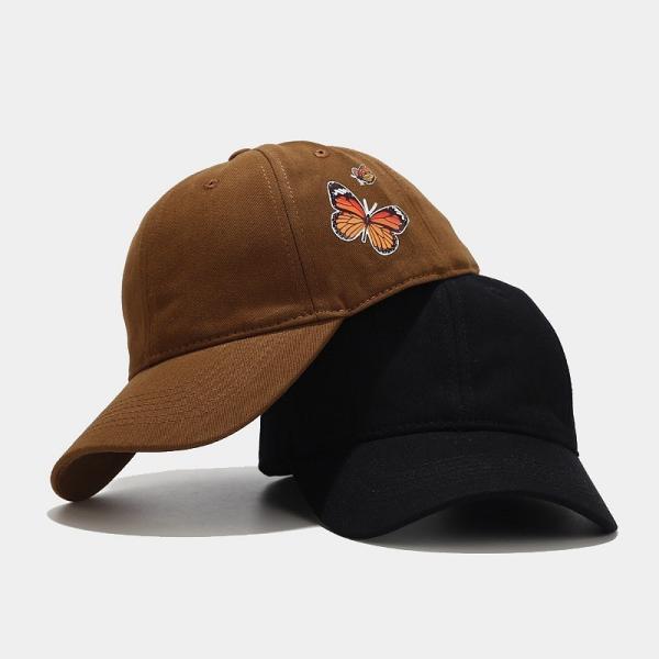 New Fashion Butterfly Pattern Curved Brim Baseball Cap For Outdoor