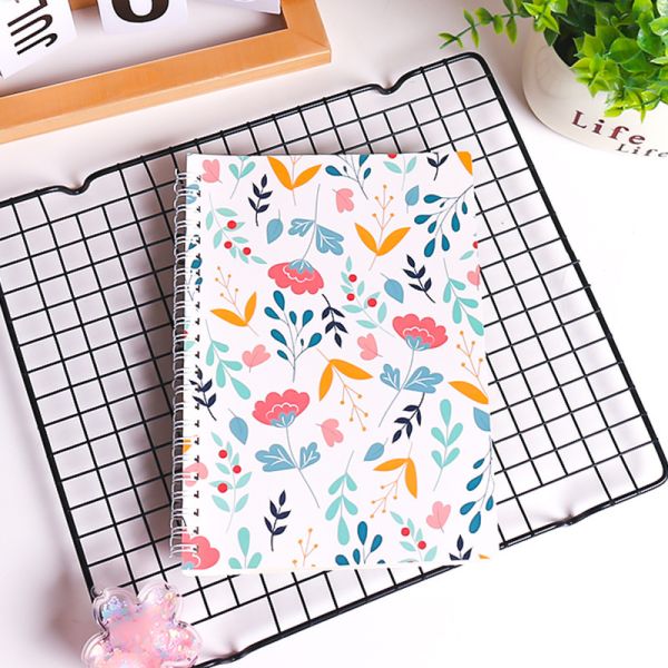 One Subject Standard Spiral Hardcover Notebook Vintage Style Feature