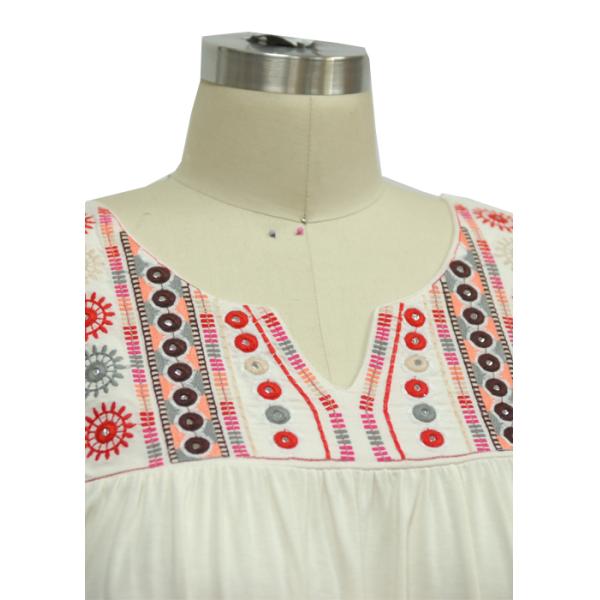 National Flavors Embroider Ladies Tank Tops Loose Fitting Camisole Tops Soft