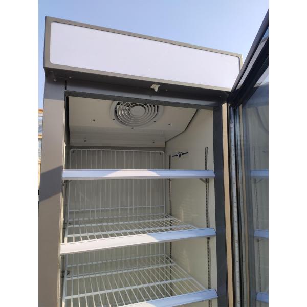 Автомобиль размораживает чистосердечный стеклянный замораживатель двери, одиночный стеклянный холодильник Мерчандисер двери