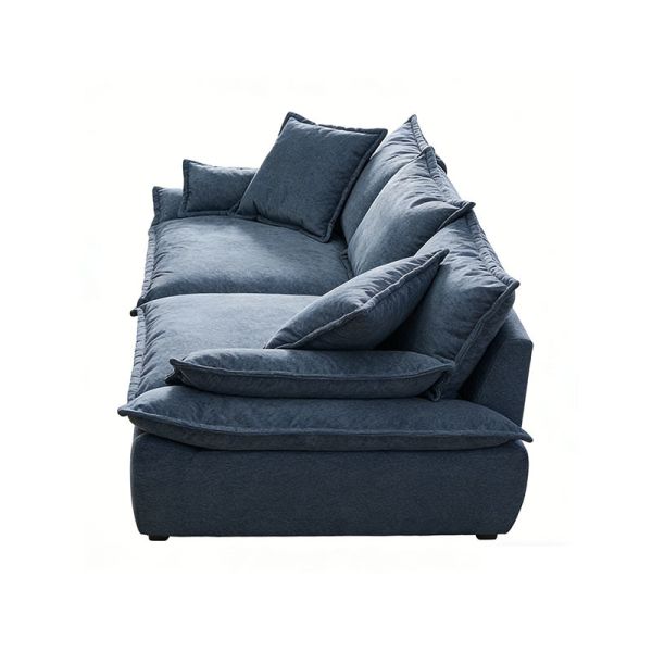 Compression Vacuum Sofa Set Home Furniture Modular Modern Luxury Corduroy 3 Seater Sponge Couch Living Room Frameless Sofa