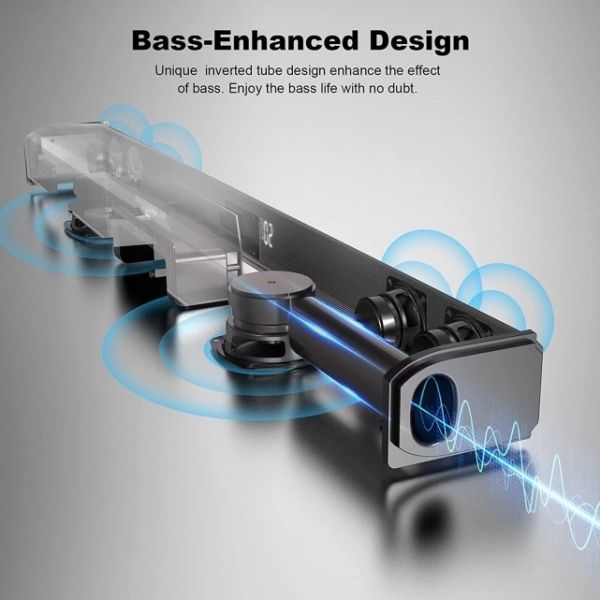 2.1 Built In Subwoofer High Stereo Theater Loudspeaker Karaoke Home Audio Soundbar With Wireless Microphone