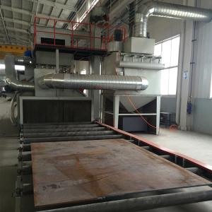 Steel Plate Roller Conveyor Shot Blasting Machine Improve Paint Film Adhesion
