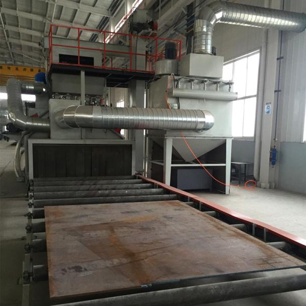 Roller Conveyor Automatic Sandblasting Machine , Shot Blaster Machine Compact Structure