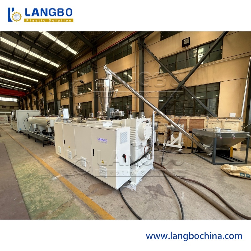 Fully Automatic PVC Pipe Extrusion Line with Twin Screw Extruder for 16mm to 630mm Pipe Production