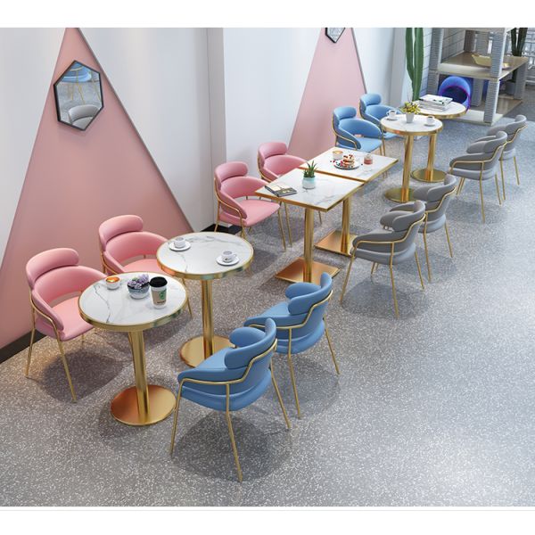 Cafe Shop bar Sofa Dining Table and Chair Combination Simple Modern Restaurant Booth Seating