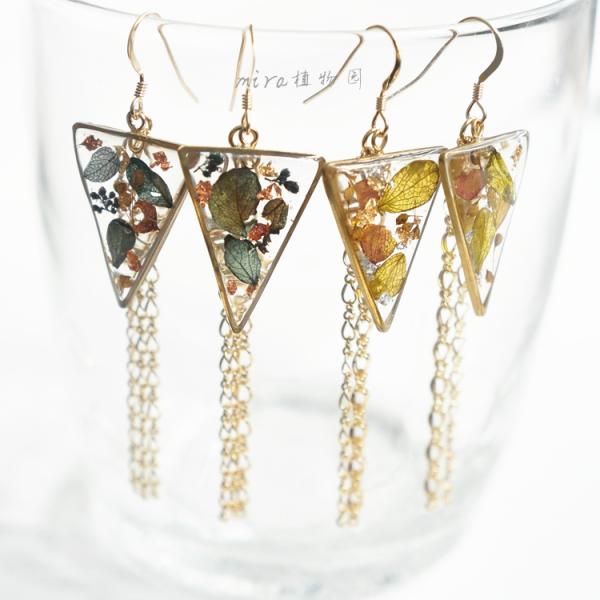 Forever Love Hand-Made Craft Real Flowers Dry Hydrangea Cheap Silver Stud Earrings For Women