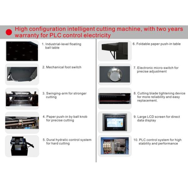 A4 Semi Automatic Paper Cutting Machine With Double Hydraulic System