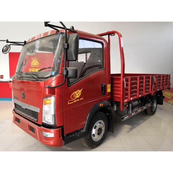 Sinotruk 4X2 Light Cargo Truck / Flat Bed Truck Euro 2 With ZZ1047E2815B180