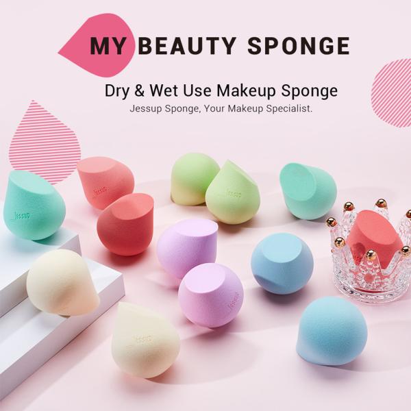 Durable Beach Glass Makeup Puff Sponge Latex Free Foam Mini Beauty Sponges