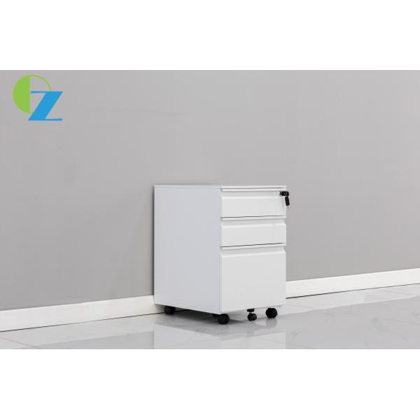 Mobiliario de oficinas movible de acero ahuecado cuello de cisne del gabinete de fichero del cajón de la manija