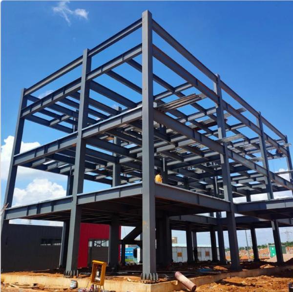 Earthquake Resistant Steel Structure Building High Strength Steel Frame Construction Reusable