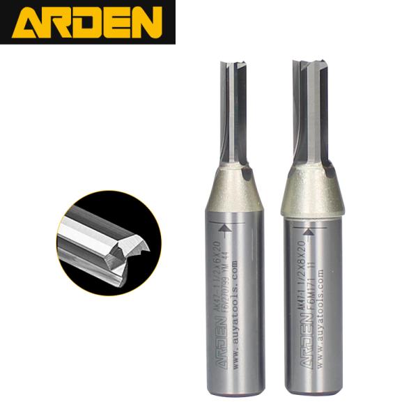 Hot Sales 1/4 1/2 Shank Cnc Wood Tools 3 Flutes Router Bits for Wood Woodworking Straight Router Bit Cnc Arden