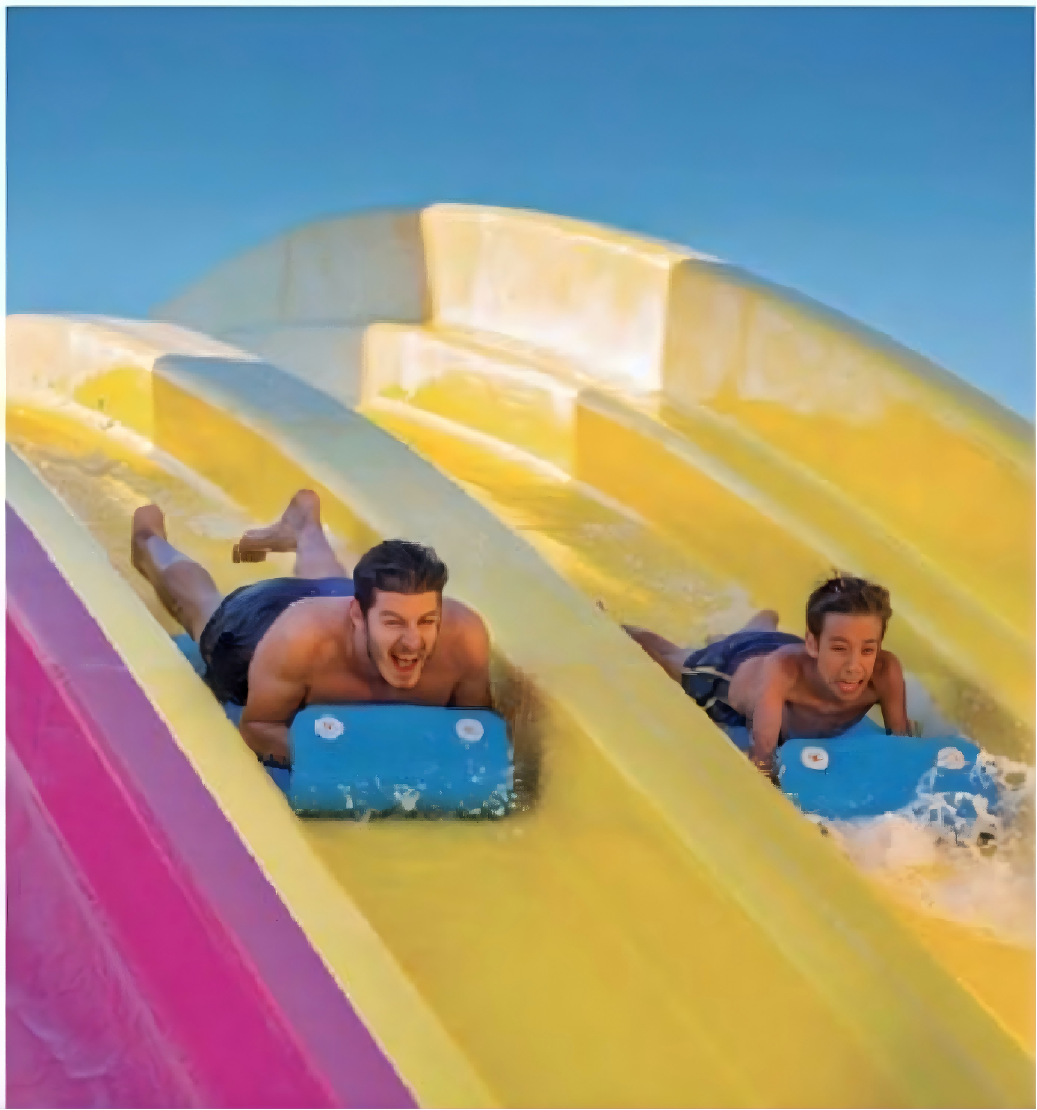 Racing Water Park Water Slide 7-18M Height